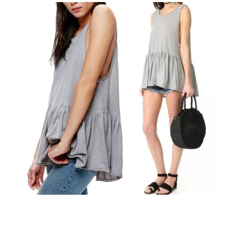 Free People We the Free Cantina Swing Tank Top Tunic Size Small Scoop Back